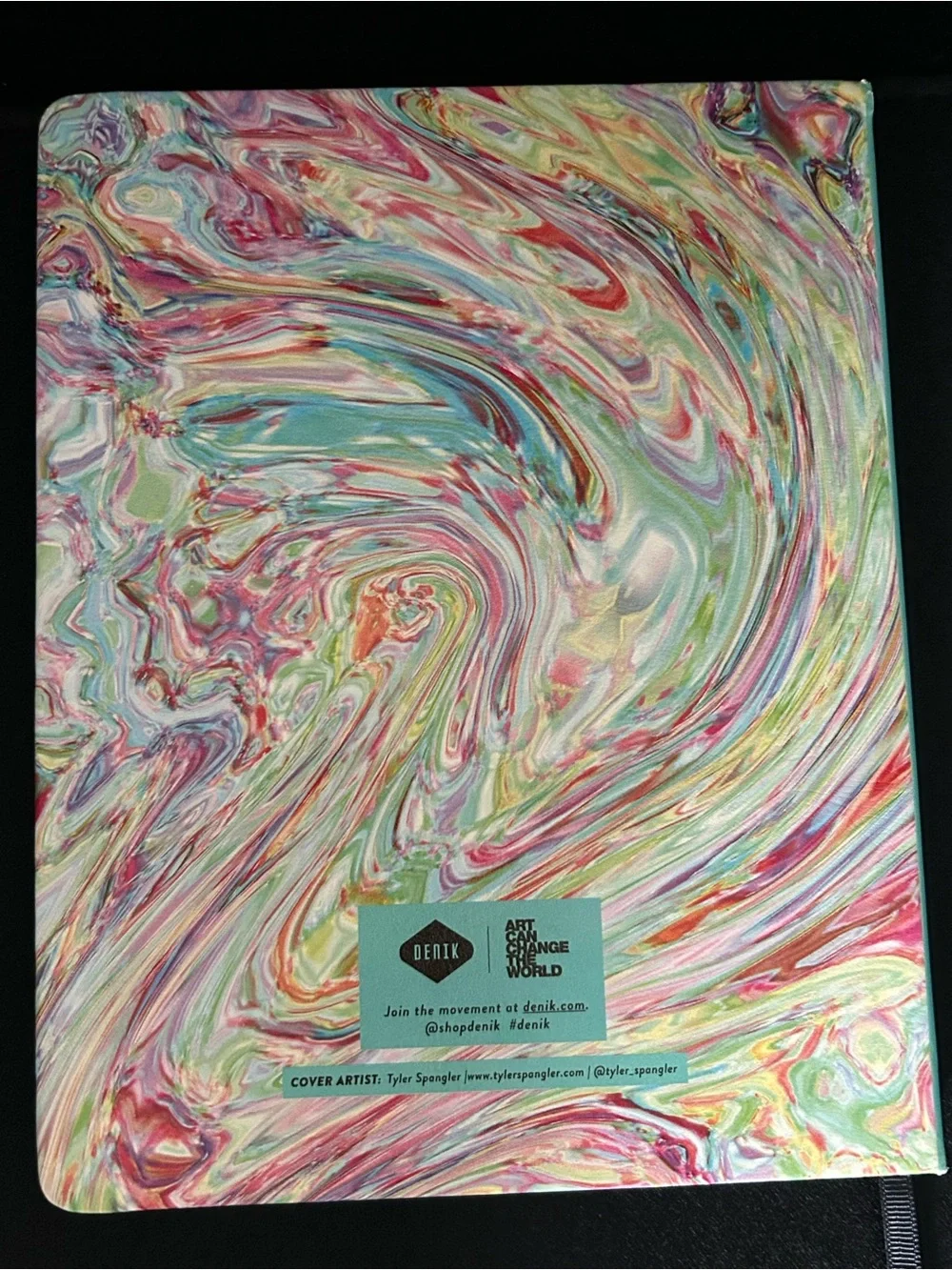 Denik Ice Cream Swirl Hardcover Blank Art Notebook Junk Journal Blank Pages